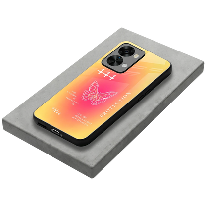Radiant 444 stylish phone case for oneplus nord 2t | glossy glass and slim fit