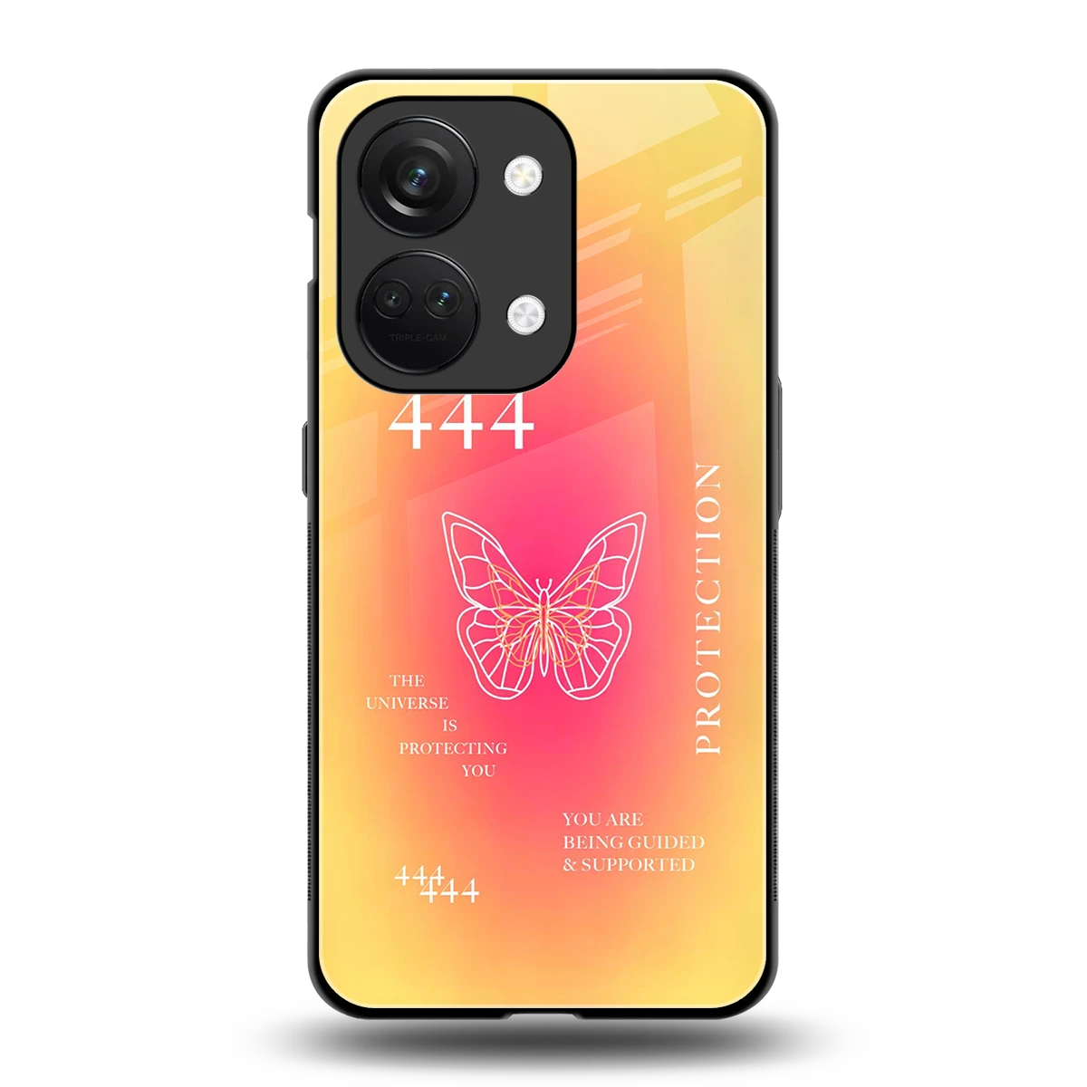 Radiant 444 back phone cover | glass case for oneplus nord 3