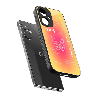 Radiant 444 sleek oneplus nord ce 3 cover with tempered glass back and TPU edges