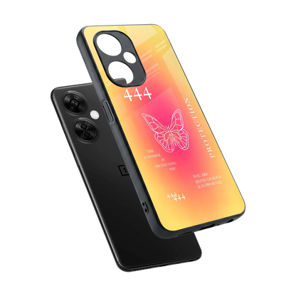 Radiant 444 sleek oneplus nord ce 3 lite cover with tempered glass back and TPU edges
