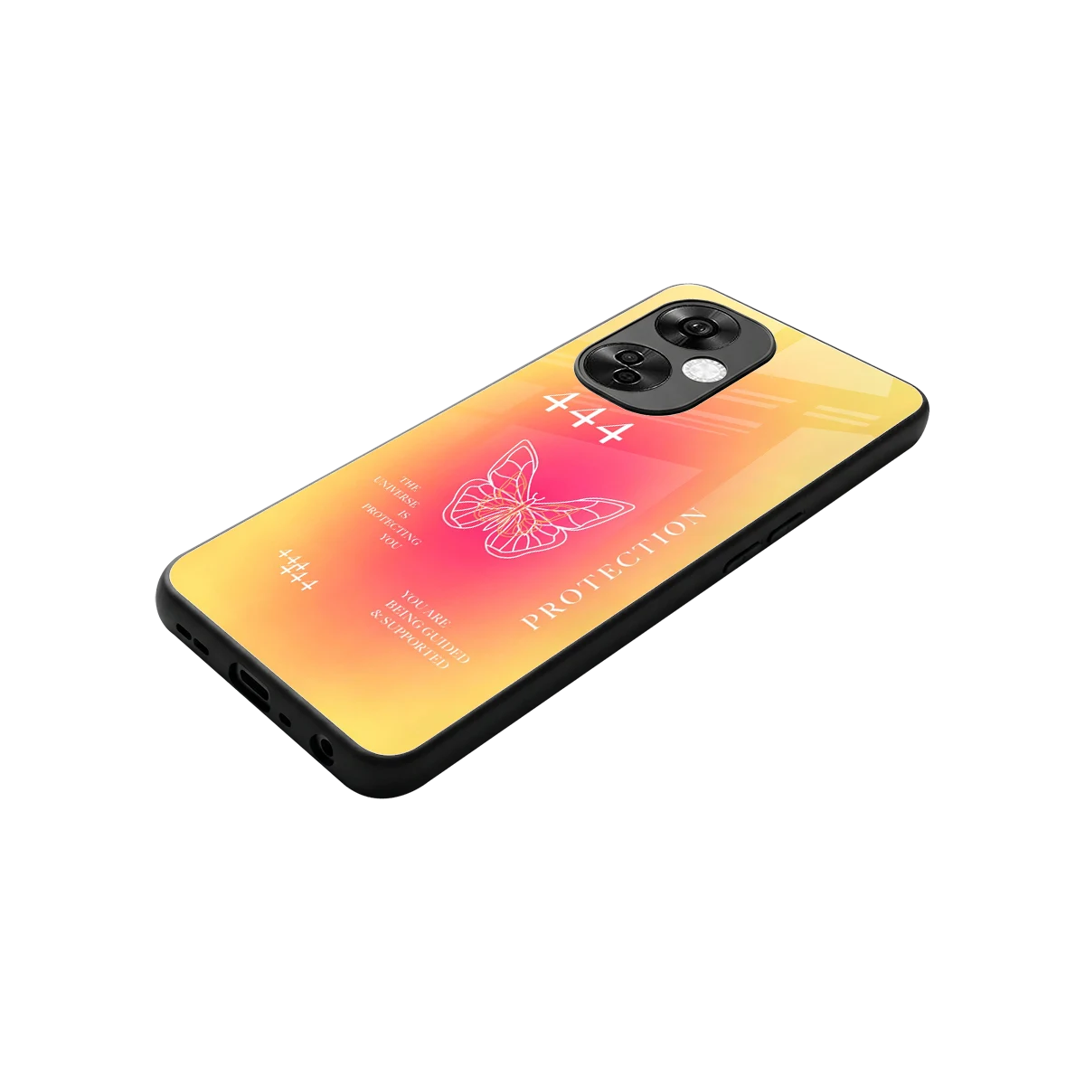 Radiant 444 stylish phone case for oneplus nord ce 3 lite | glossy glass and slim fit