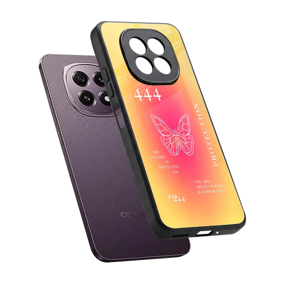 Radiant 444 sleek oppo f29 5g cover with tempered glass back and TPU edges