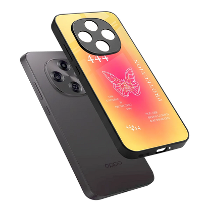 Radiant 444 sleek oppo f31 pro 5g cover with tempered glass back and TPU edges