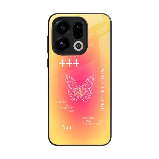 Radiant 444 back phone cover | glass case for oppo find x9