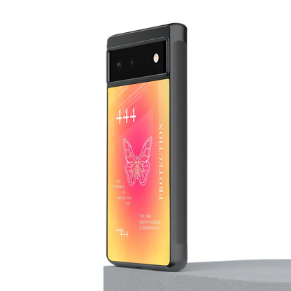 Radiant 444 stylish phone case for google pixel 6a | glossy glass and slim fit