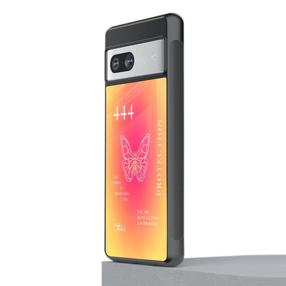 Radiant 444 stylish phone case for google pixel 7a | glossy glass and slim fit