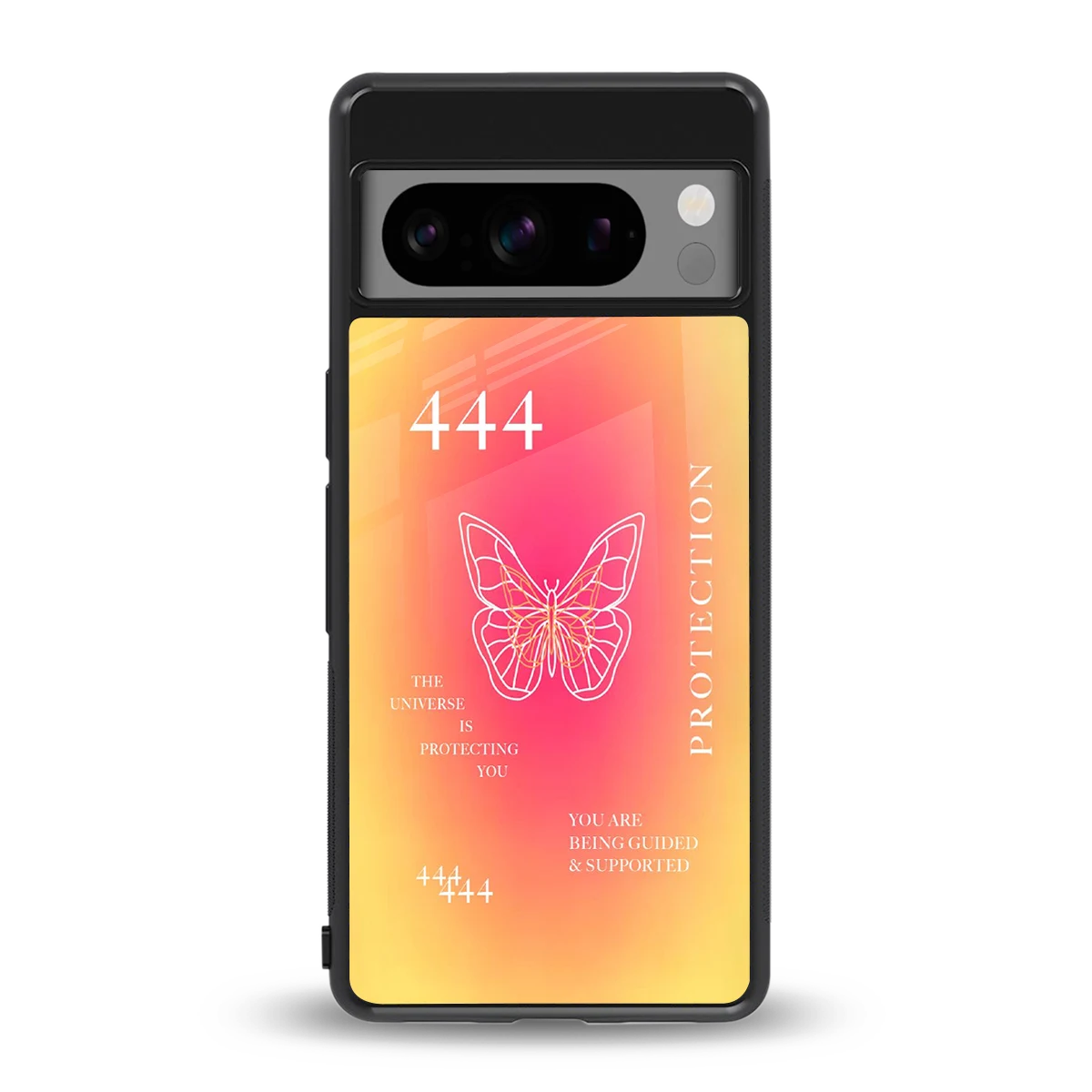 Radiant 444 back phone cover | glass case for google pixel 8 pro