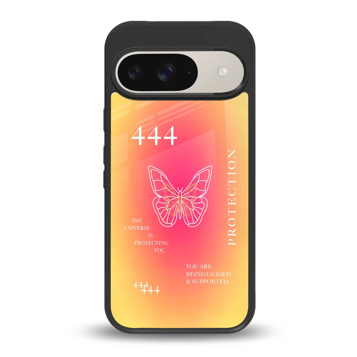 Radiant 444 back phone cover | glass case for google pixel 9