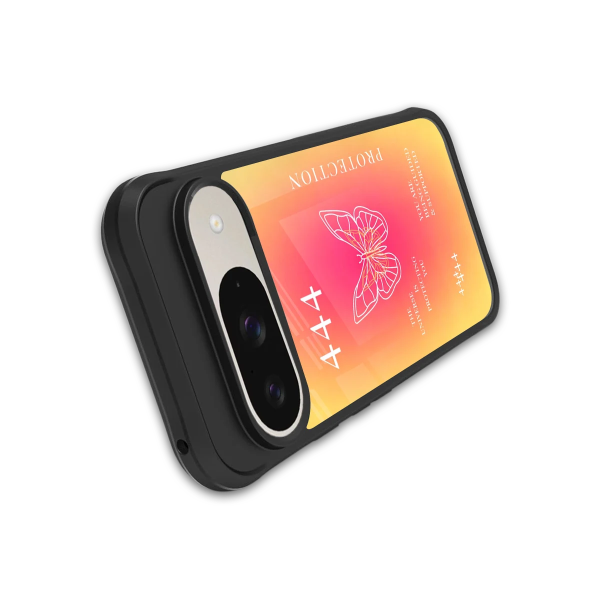 Radiant 444 stylish phone case for google pixel 9 | glossy glass and slim fit