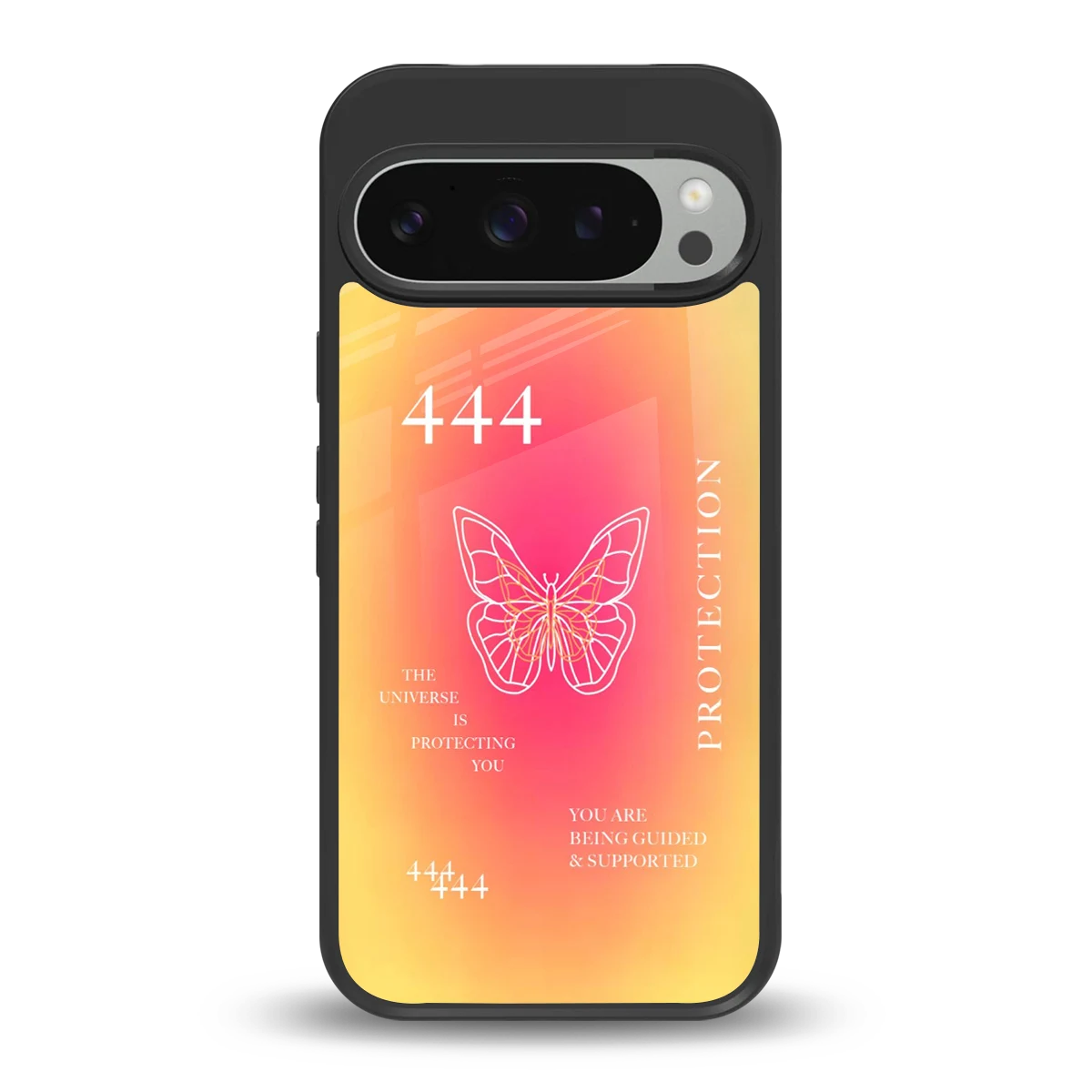 Radiant 444 back phone cover | glass case for google pixel 9 pro