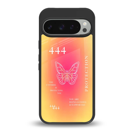 Radiant 444 back phone cover | glass case for google pixel 9 pro