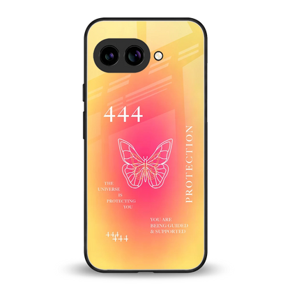 Radiant 444 back phone cover | glass case for google pixel 9a