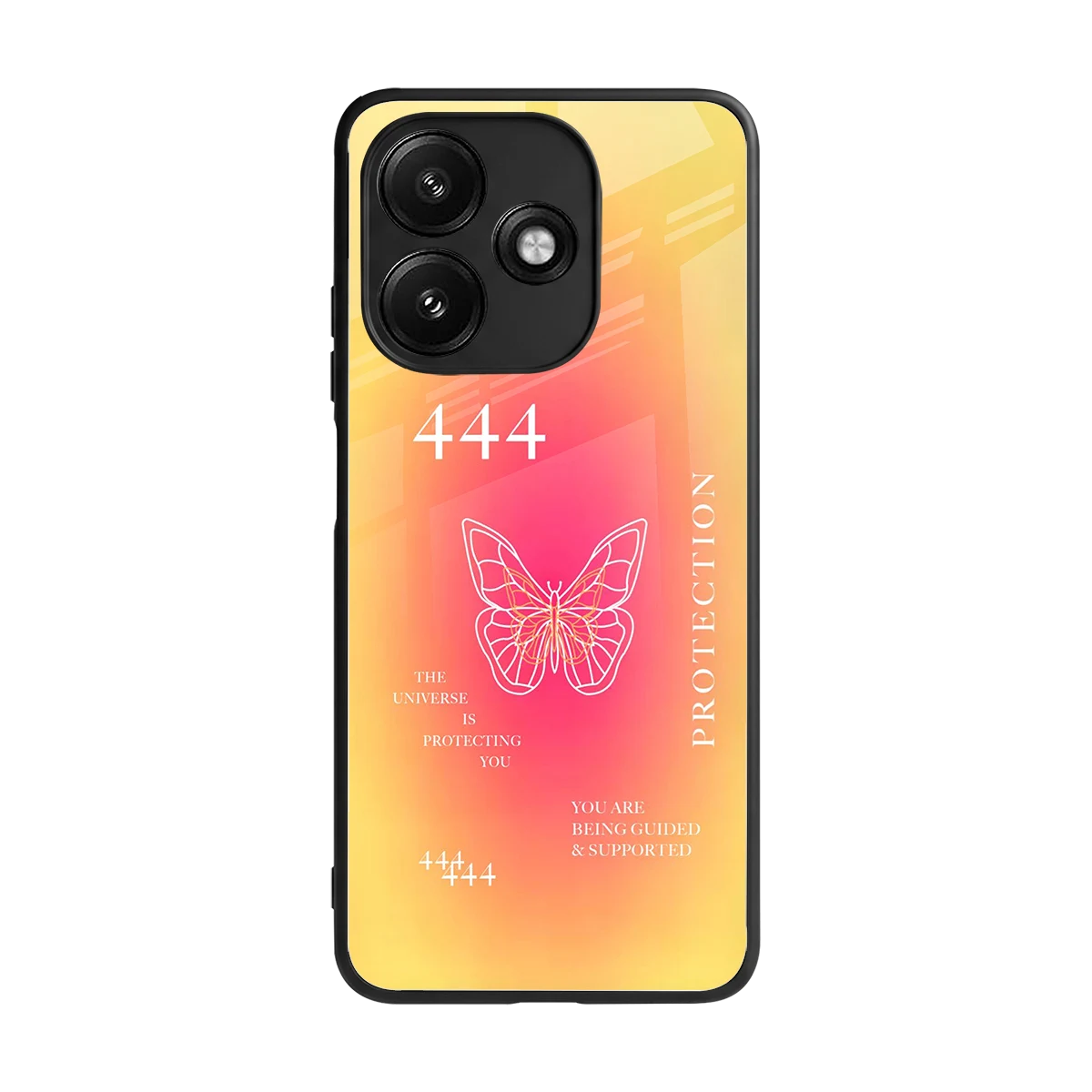 Radiant 444 back phone cover | glass case for redmi 12 5g
