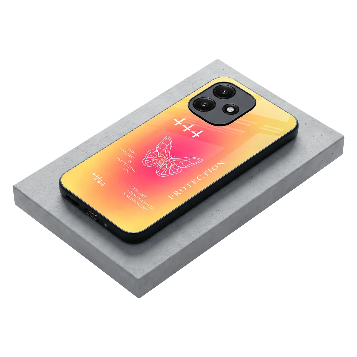 Radiant 444 stylish phone case for redmi 12 5g | glossy glass and slim fit