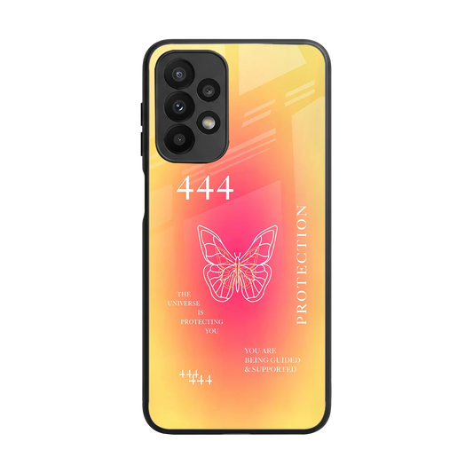 Radiant 444 back phone cover | glass case for samsung galaxy a23
