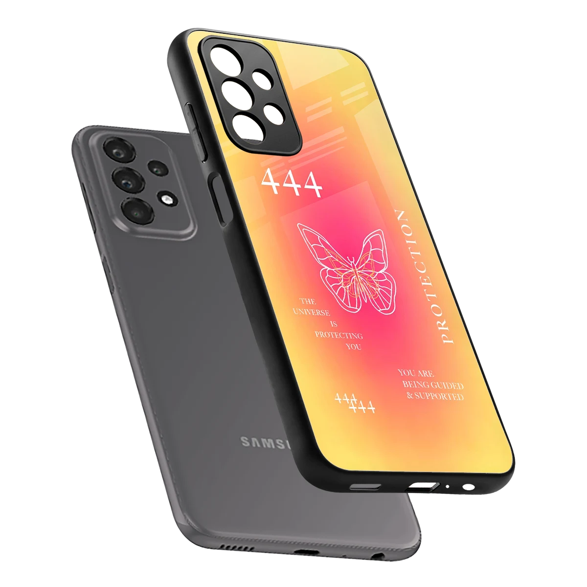 Radiant 444 sleek samsung galaxy a23 cover with tempered glass back and TPU edges