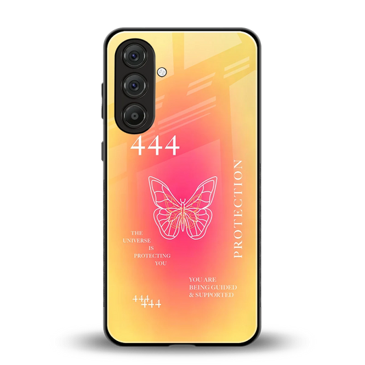 Radiant 444 back phone cover | glass case for samsung galaxy m36 5g