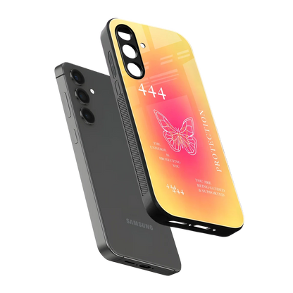 Radiant 444 sleek samsung galaxy a55 5g cover with tempered glass back and TPU edges