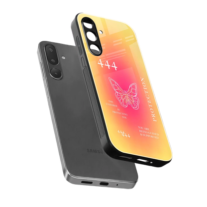 Radiant 444 sleek samsung galaxy m36 5g cover with tempered glass back and TPU edges