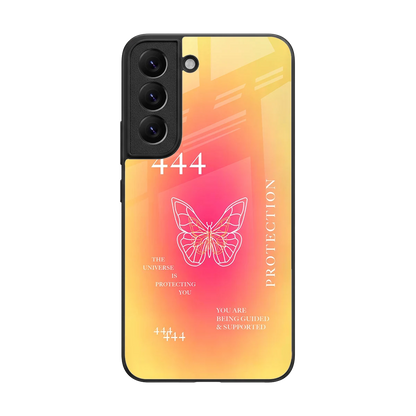 Radiant 444 back phone cover | glass case for samsung galaxy s22