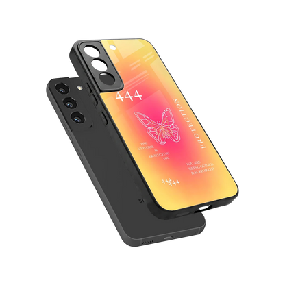 Radiant 444 sleek samsung galaxy s22 cover with tempered glass back and TPU edges