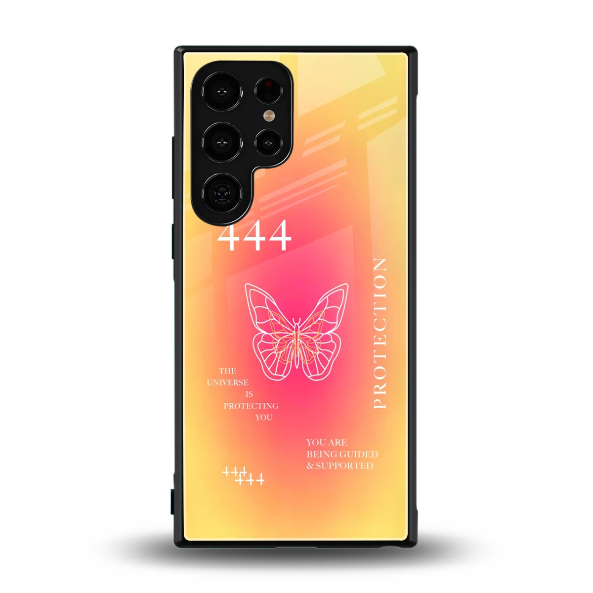 Radiant 444 back phone cover | glass case for samsung galaxy s23 ultra