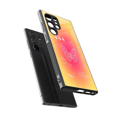 Radiant 444 sleek samsung galaxy s23 ultra cover with tempered glass back and TPU edges