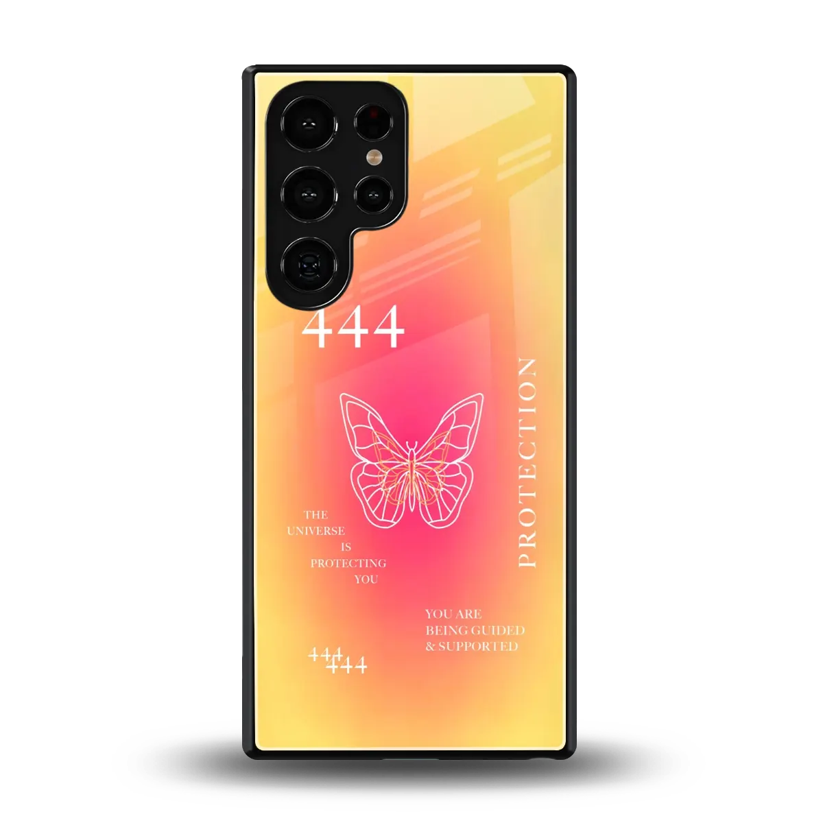 Radiant 444 back phone cover | glass case for samsung galaxy s25 ultra
