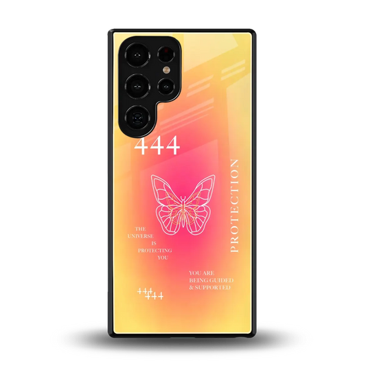 Radiant 444 back phone cover | glass case for samsung galaxy s25 ultra