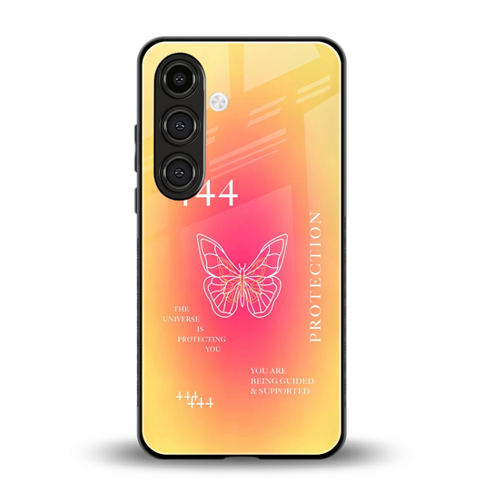 Radiant 444 back phone cover | glass case for samsung galaxy s24 plus