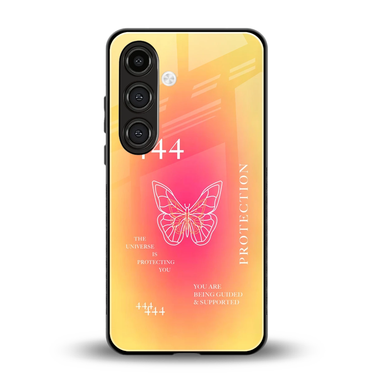 Radiant 444 back phone cover | glass case for samsung galaxy s25 fe