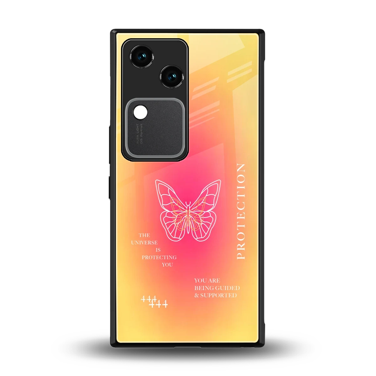 Radiant 444 back phone cover | glass case for vivo v30