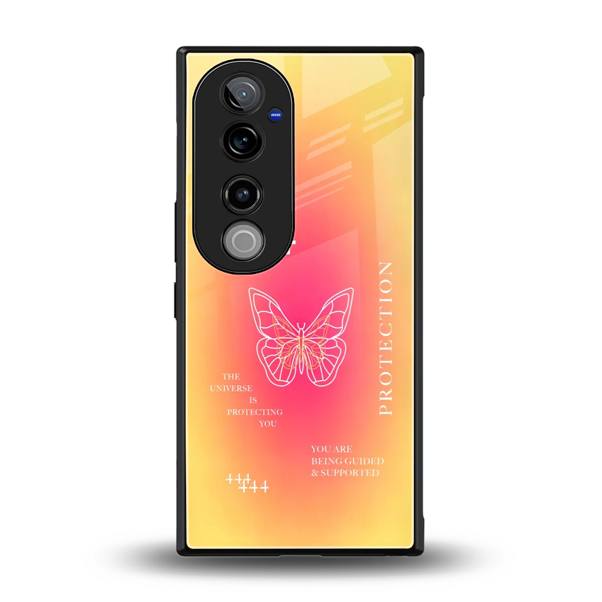 Radiant 444 back phone cover | glass case for vivo v40 pro