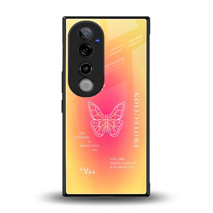 Radiant 444 back phone cover | glass case for vivo v40 pro