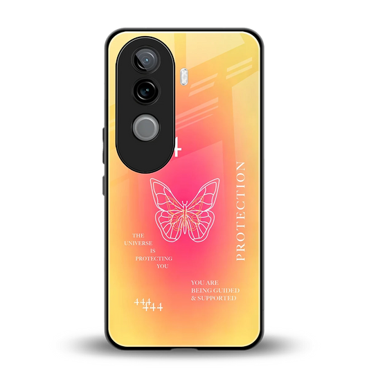Radiant 444 back phone cover | glass case for vivo v40e