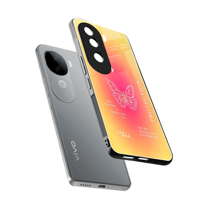 Radiant 444 sleek vivo v40e cover with tempered glass back and TPU edges