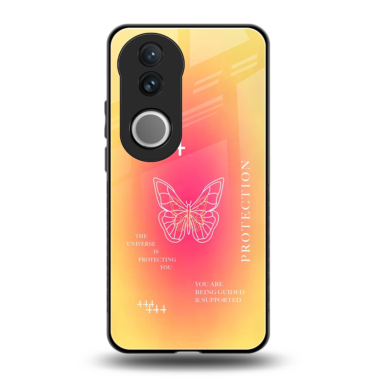 Radiant 444 back phone cover | glass case for vivo v50