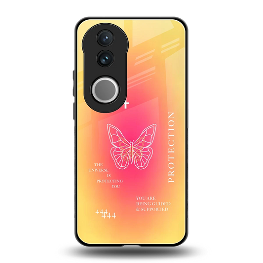 Radiant 444 back phone cover | glass case for vivo v50