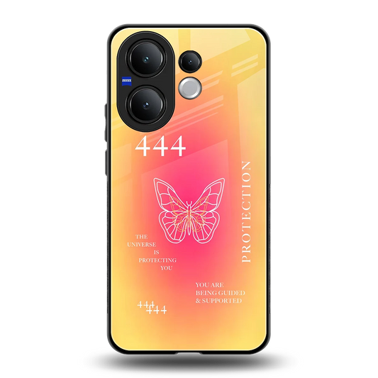 Radiant 444 back phone cover | glass case for vivo v60