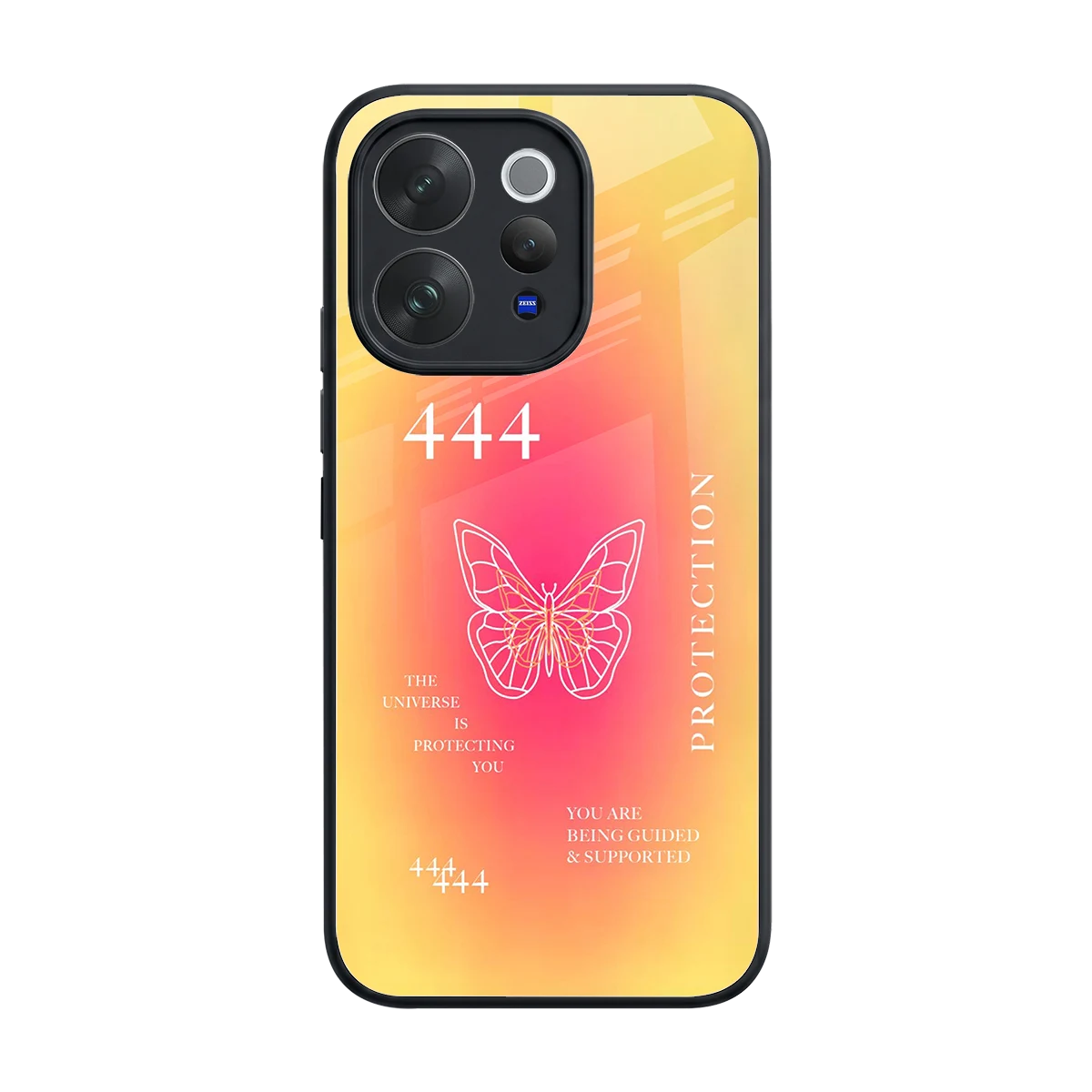Radiant 444 back phone cover | glass case for vivo v70