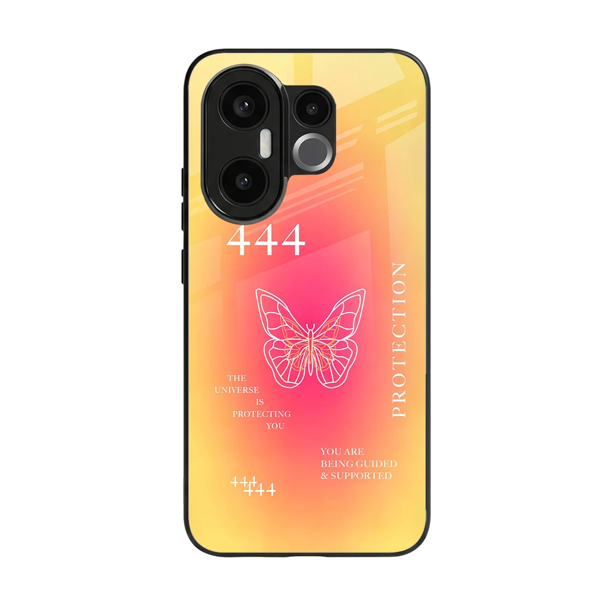 Radiant 444 back phone cover | glass case for vivo x200 fe
