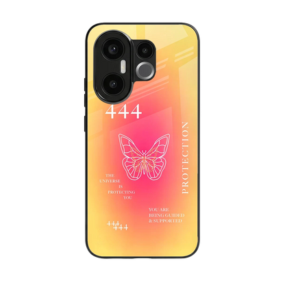 Radiant 444 back phone cover | glass case for vivo x200 fe