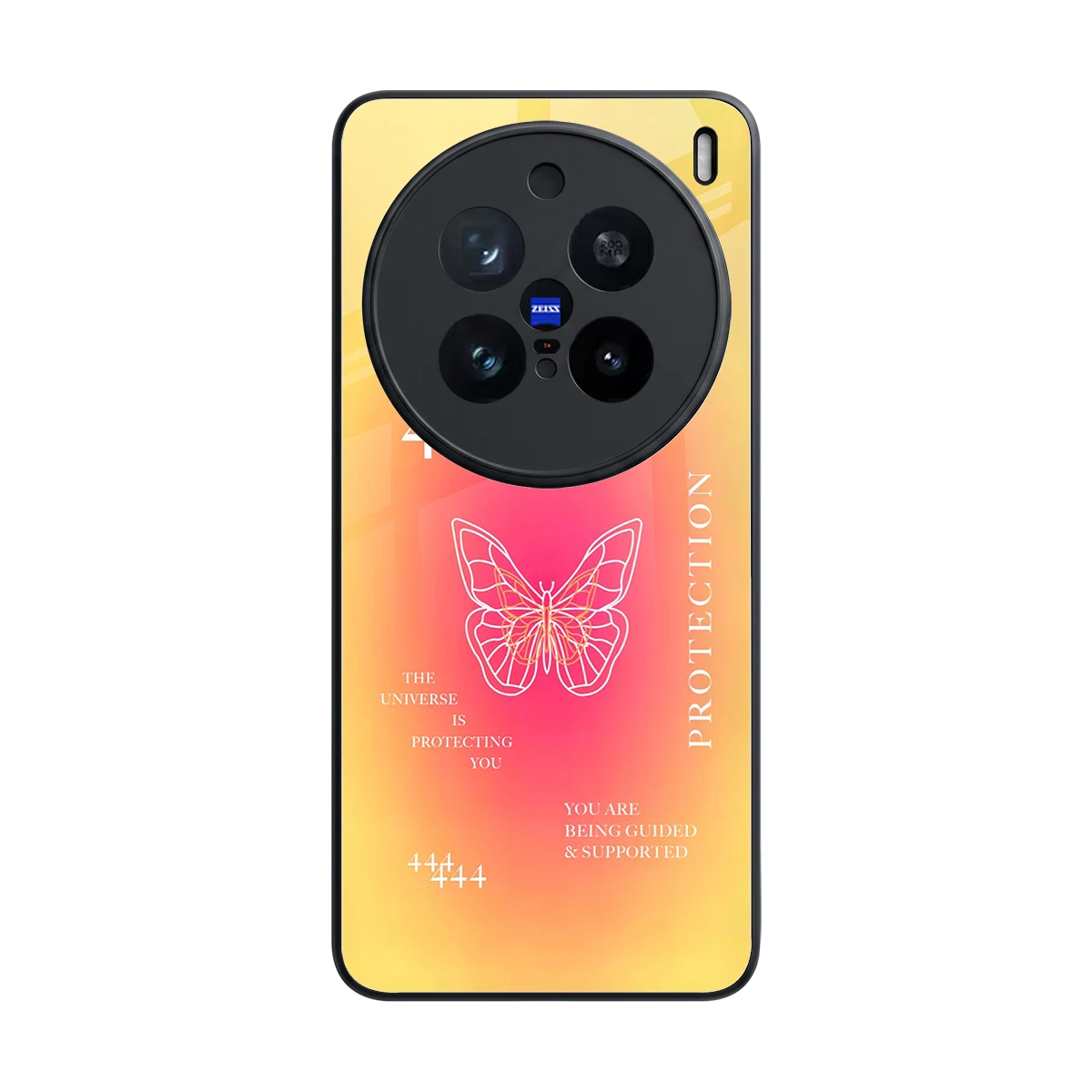 Radiant 444 back phone cover | glass case for vivo x200 pro