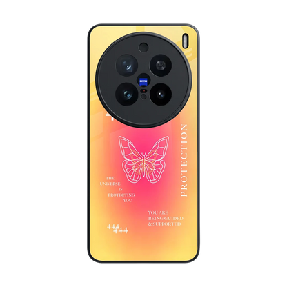 Radiant 444 back phone cover | glass case for vivo x200 pro