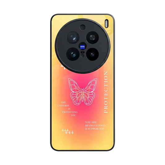 Radiant 444 back phone cover | glass case for vivo x200 pro