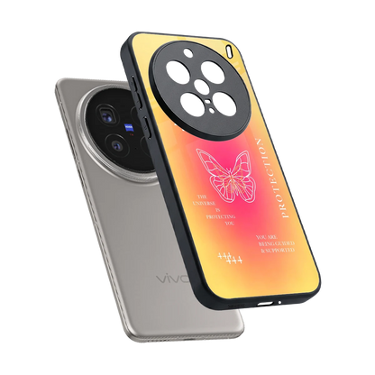 Radiant 444 sleek vivo x200 pro cover with tempered glass back and TPU edges