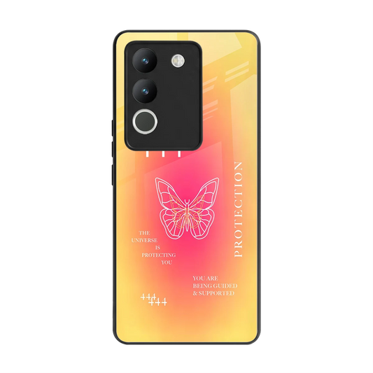 Radiant 444 back phone cover | glass case for vivo y200 5g