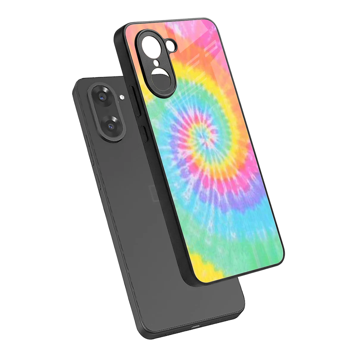 Rainbow sleek oneplus nord ce5 5g cover with tempered glass back and TPU edges