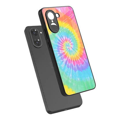 Rainbow sleek oneplus nord ce5 5g cover with tempered glass back and TPU edges
