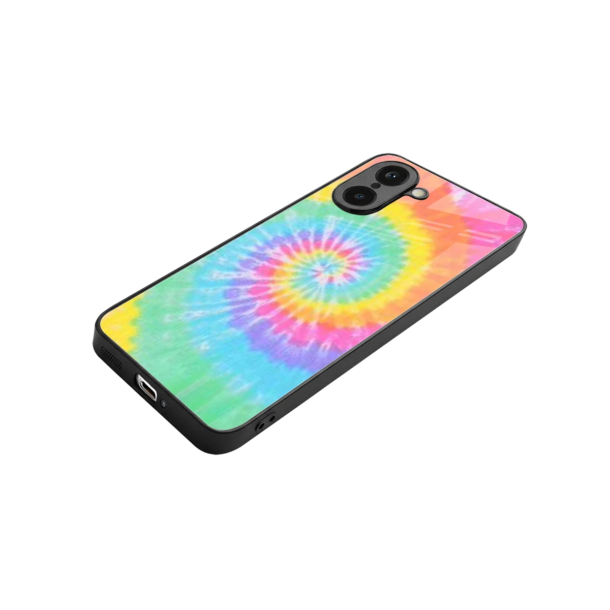 Rainbow stylish phone case for oneplus nord ce5 5g | glossy glass and slim fit